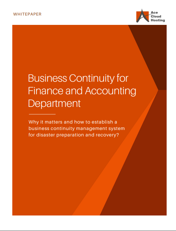 Business Continuity for Finance and Accounting Department